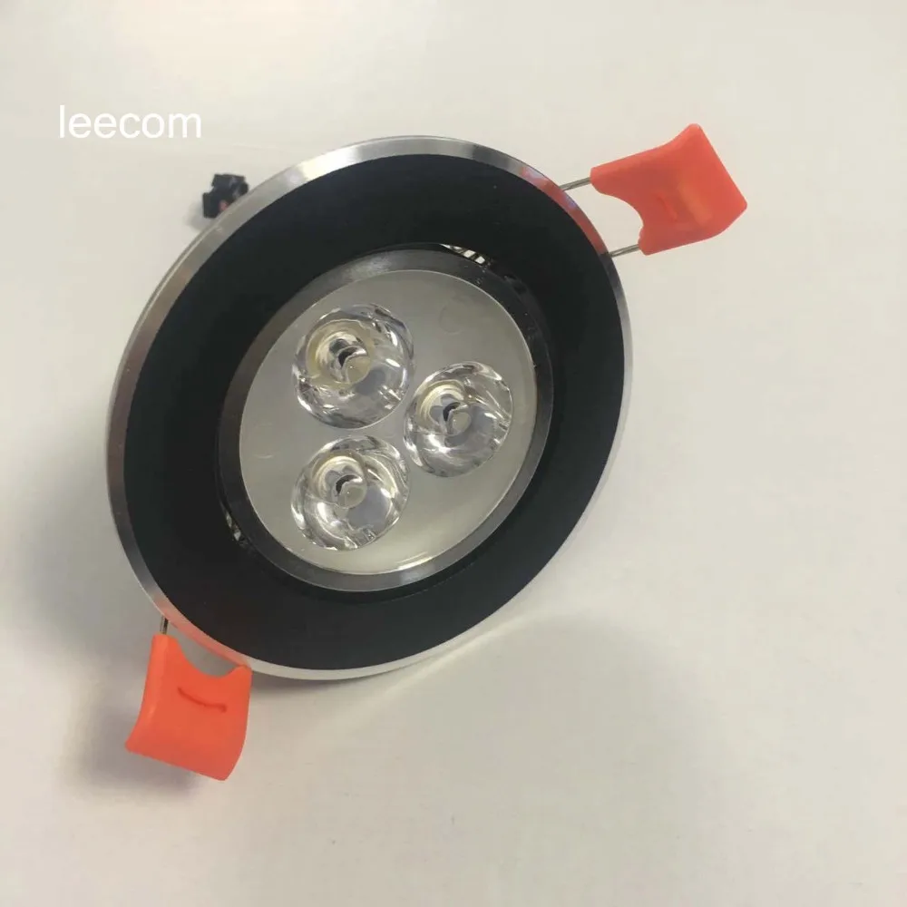 black led down light 10pcs/lot Downlight 3w LED Recessed Ceiling Down Light Lamp For Home | Освещение
