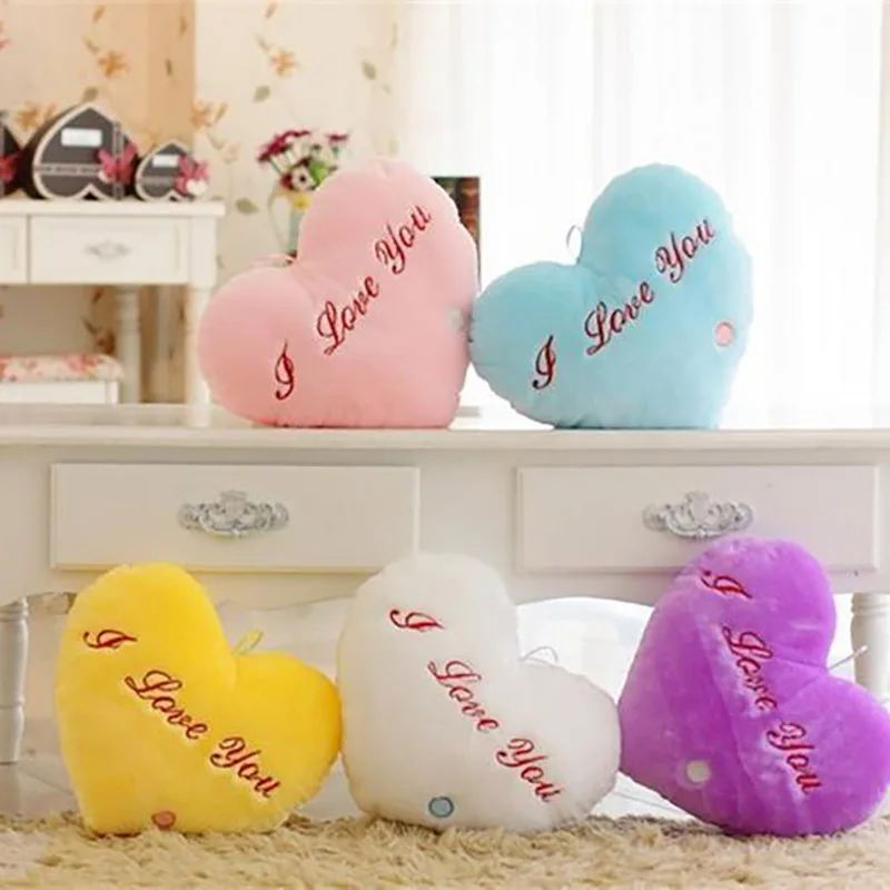 Каваи любовь Подушка плюшевые Игрушечные лошадки Симпатичные Световой игрушка