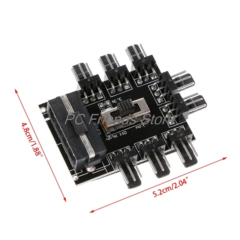 Разветвитель для кулера ПК IDE Molex 1-8 каналов 3 контакта 12 В | Компьютеры и офис