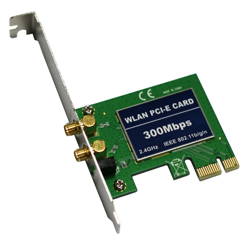 Новая PCI Express PCI-E 11n 802.11b/G/N 300 Мбит/с 300M Wi-Fi беспроводная карта сетевой адаптер