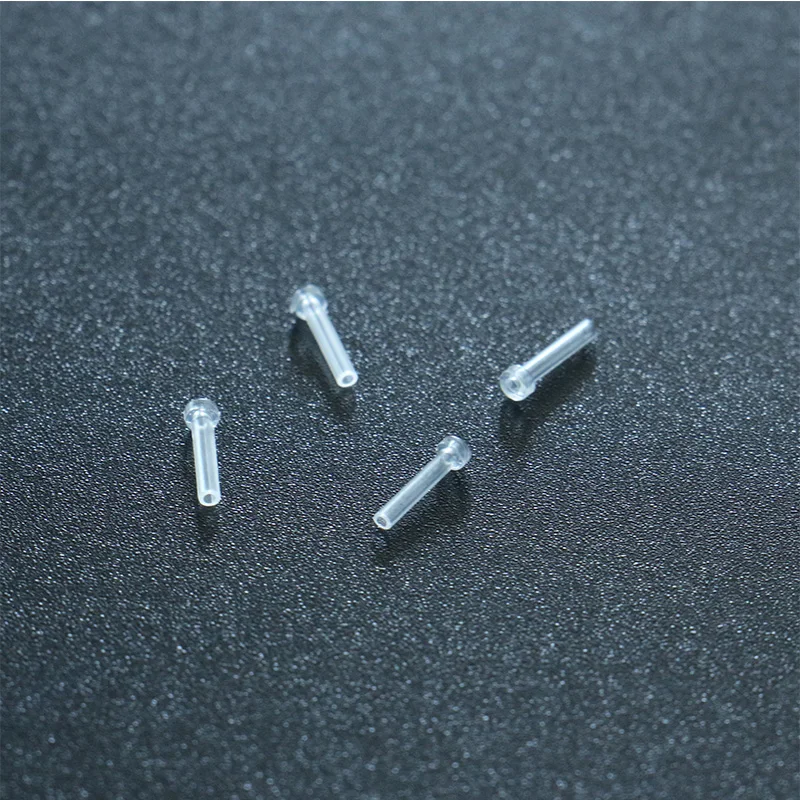 50pcs Earring Environmental Clutch Anti Allergy Back Plugs Sleeve Tube Protection Ears Safety Pad Protector DIY Jewelry Findings