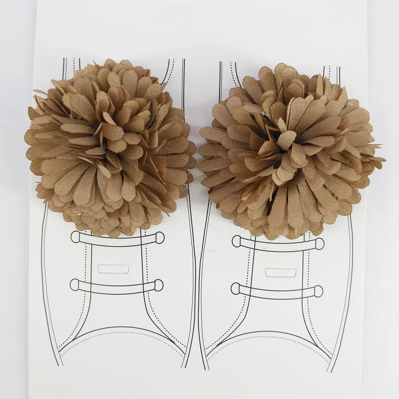 2 шт./лот сделай сам зажимы для обуви с цветами тканевые крючки ручной работы