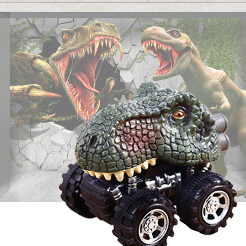 

Новинка игрушка динозавр автомобиль Fun Мини Мир динозавров Трицератопс игрушечные тираннозавры модель тянуть обратно автомобили для детей...