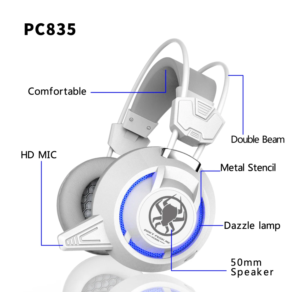 Plextone PC835 Проводная наушники геймер гарнитура стерео звук с микрофоном
