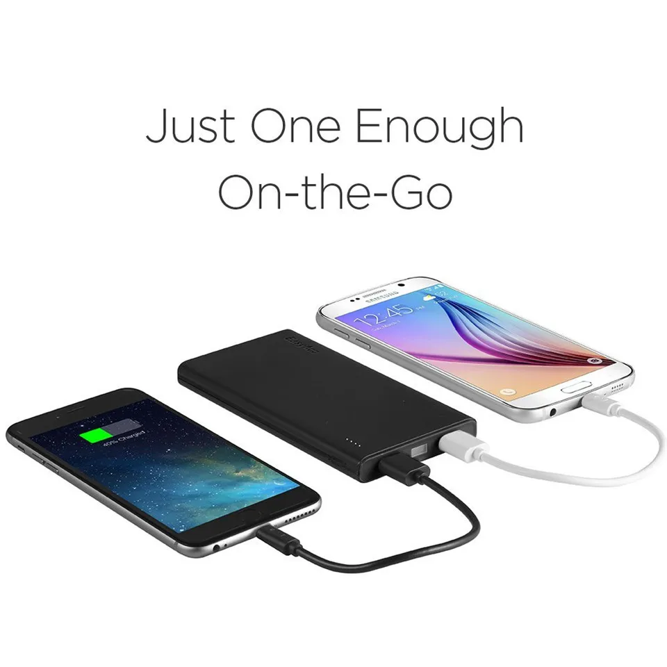 EasyAcc 10000 мАч Внешний аккумулятор портативный внешний двойной USB зарядное