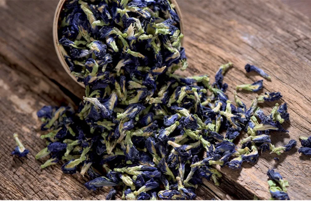 1 мешок 500 г Clitoria Ternatea гербарий кухонный игрушечный чай. Таиланд голубой горох бабочки чай симулятор игрушечный дом игрушка. Витамин А