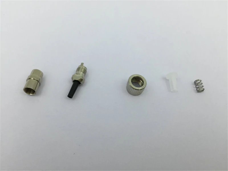 1000pcs FC fiber connector kit 0.9mm without ferrule SM MM inner screw adjustable stopper optical accessories ELINK | Мобильные