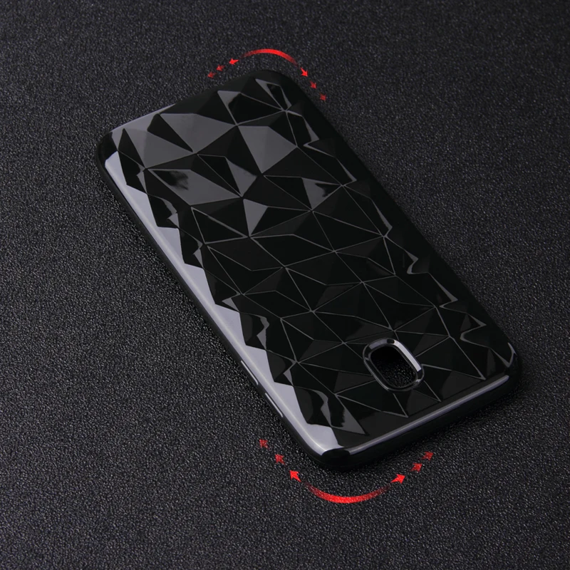 J&ampR 3D Diamond Pattern Case For Samsung Galaxy J5 2017 Silicone Cover Phone A6 A8 J6 2018 S8 S9 Note 9 Funda |
