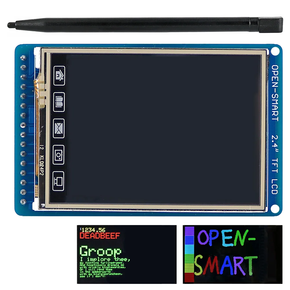 Открытый Смарт 2,4 дюймов 320*240 TFT сенсорный ЖК-экран коммутационная плата модуль с сенсорной ручкой для Arduino UNO R3/Nano/Mega2560
