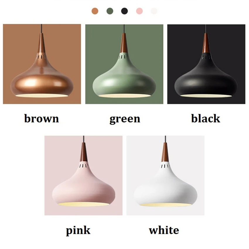 Современные подвесные светильники дизайн LED люстра дерево и алюминий лампа