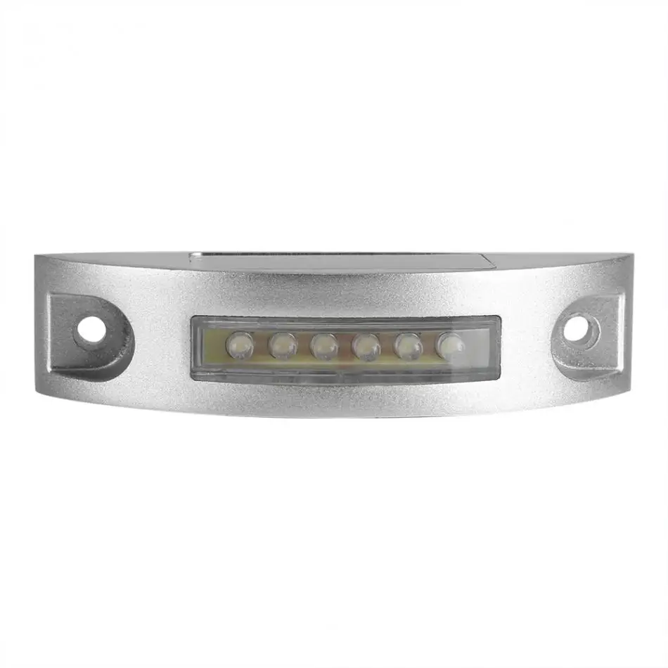 Литой Алюминиевый Солнечный свет 6 LED наружная лампа Водонепроницаемая Дорога