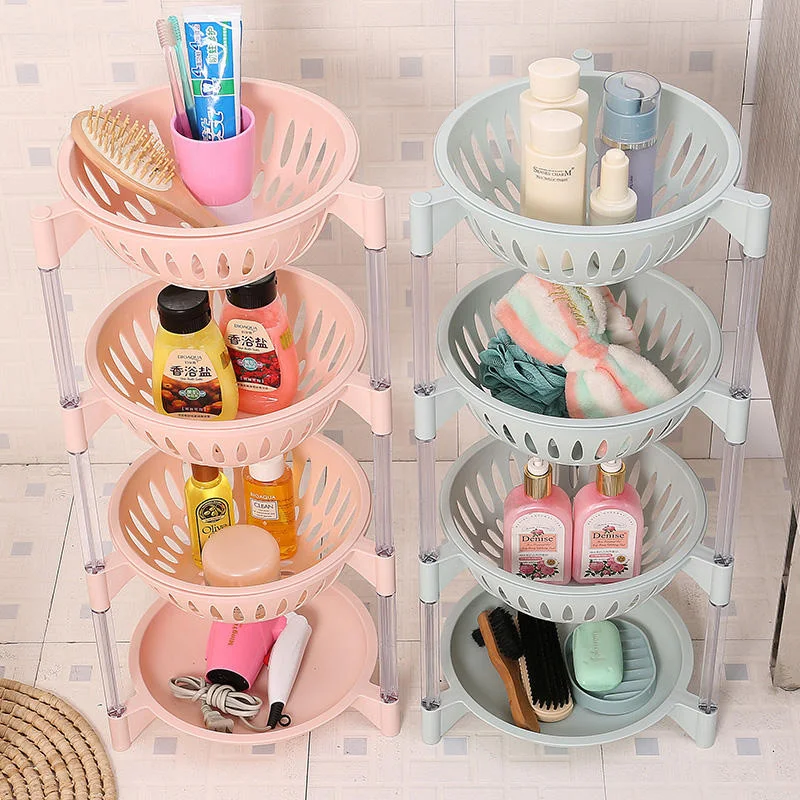 Красочные 4 шт/набор пластик может быть сложен хранилище корзина для фруктов и