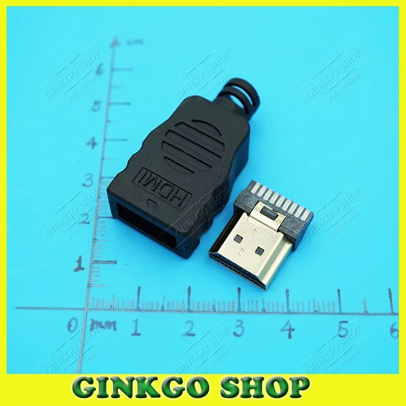 2 комплекта HDMI-совместимый Штекерный разъем с пластиковой оболочкой |
