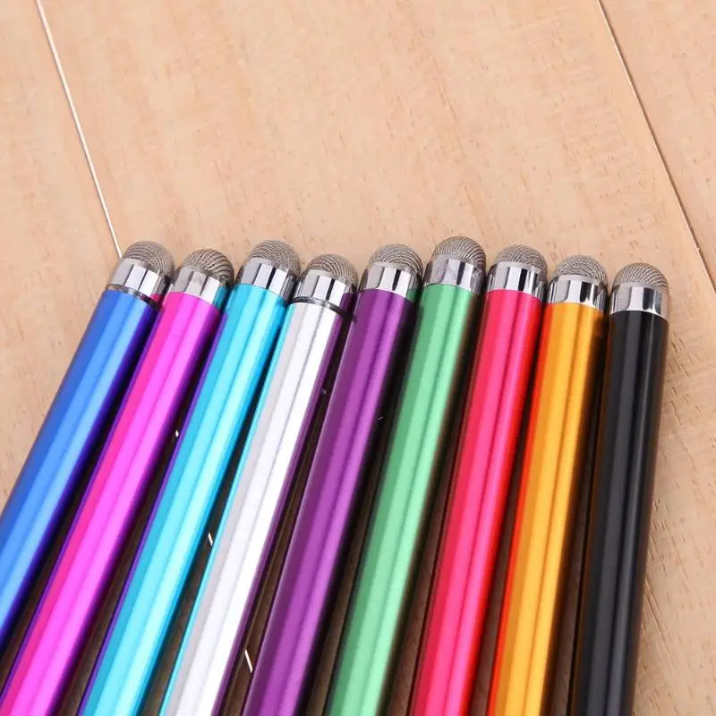 

Universal Metal Mesh Micro Fiber Tip Touch Screen Stylus Pen for iPhone for Samsung Smart Phone Tablet PC Stylus Pen 9 Colors