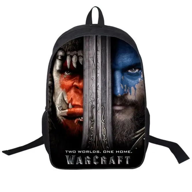 Новый дизайн сумка World of Warcraft рюкзак с принтом WOW для подростков дорожный школьная