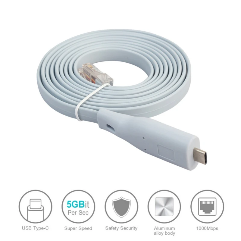 1 8 м 6 футов Длина новый тип сетевые роутеры Тип C USB 3 RJ45 кабель консоли| |