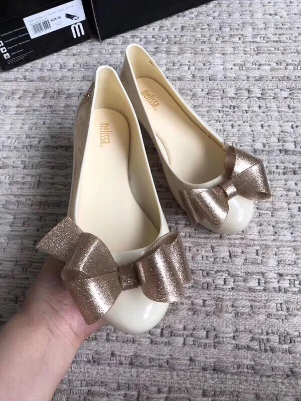 Melissa/Женская обувь; Новинка года; женские сандалии на плоской подошве с бантом; Брендовая женская обувь melissa; прозрачные сандалии; женская прозрачная обувь