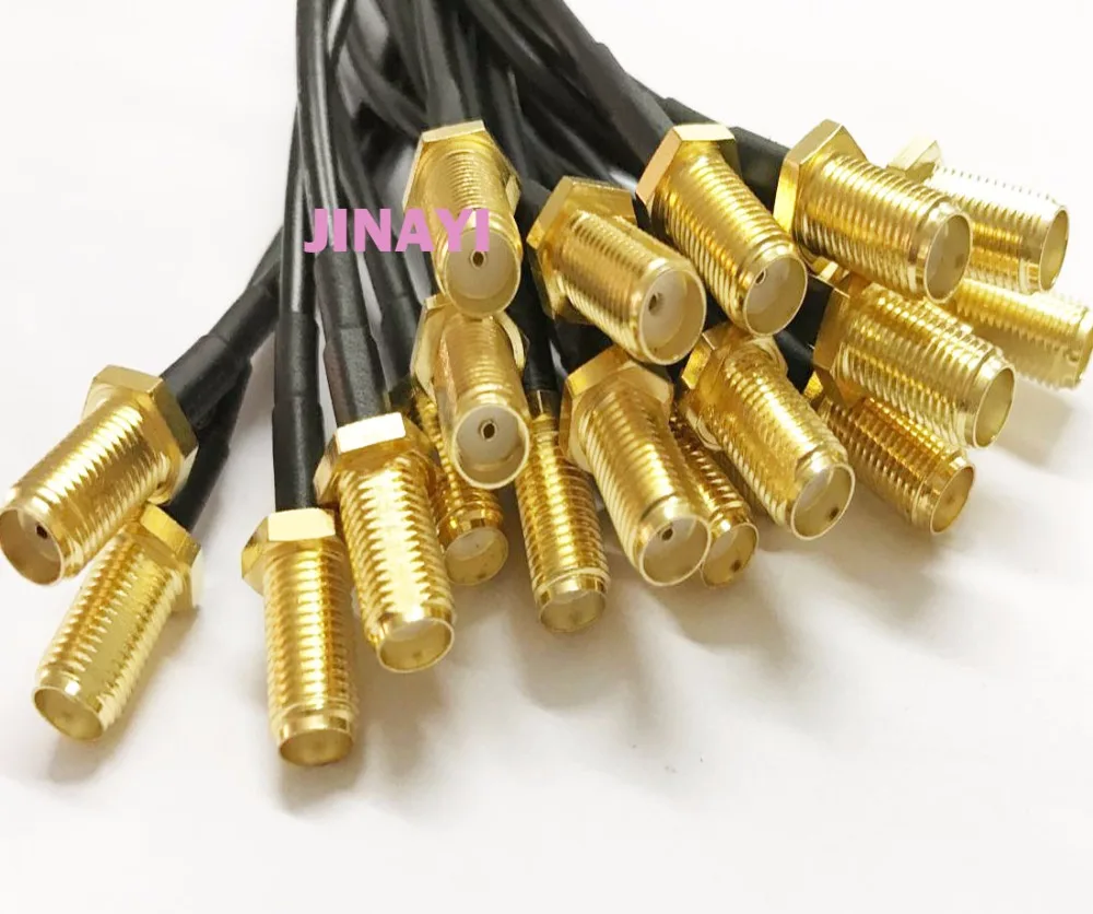 10 шт SMA «мама» для адаптера одного конца разъем RF косичку кабель RG174 10 см 15 см 30 см