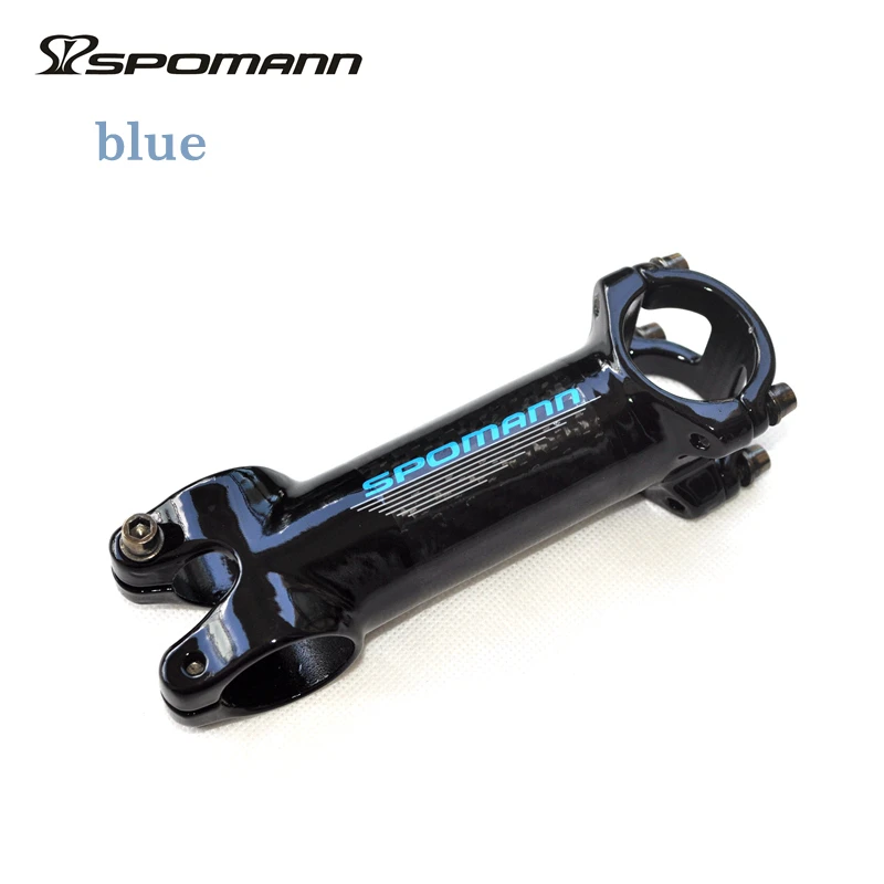 SPOMANN алюминиевый сплав и углеродное волокно велосипедный стебель 3K глянцевый