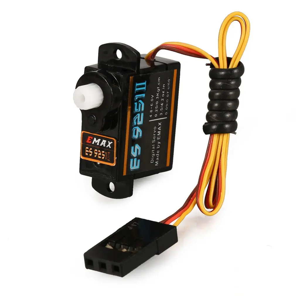 1 шт. EMAX ES9251 II 2 5 г Цифровой пластик шестерни Servo 4 8-6 0 в 3 кг 09/0 07 сек/60 градусов для RC