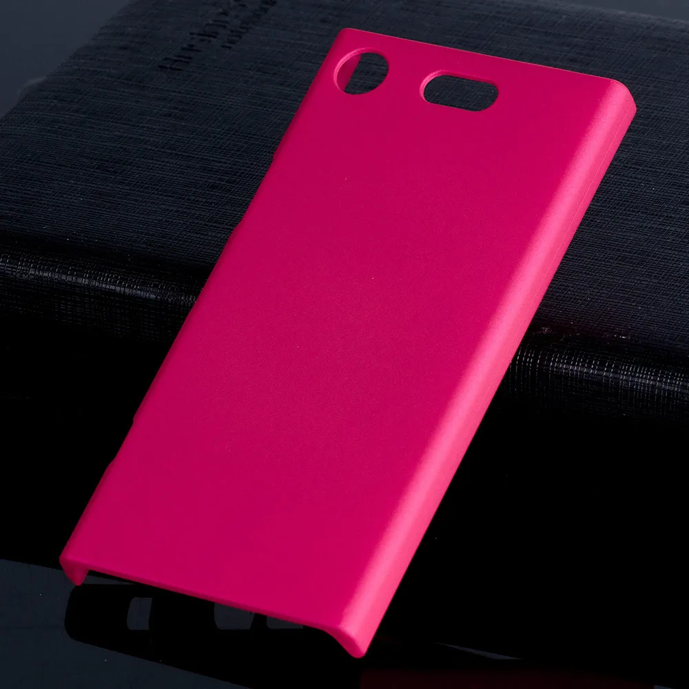 Пластик Coque 4.6For sony Xperia Xz1 компактный чехол для sony Xperia Xz1 Xz 1 компактный G8441 G8442 телефона чехол-лента на заднюю панель - Цвет: Rose Red