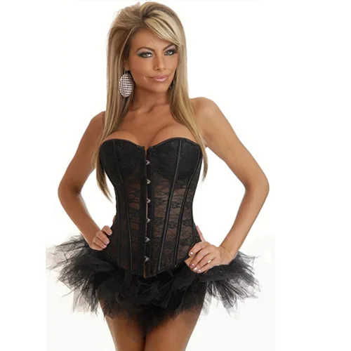 Европейский дворцовый корсет грудь чашка черный белый кружево лето новинка