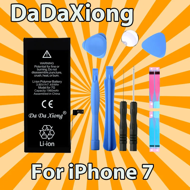 Аккумулятор Da Xiong для iPhone 7 7G 1960 мАч|Аккумуляторы мобильных телефонов| |