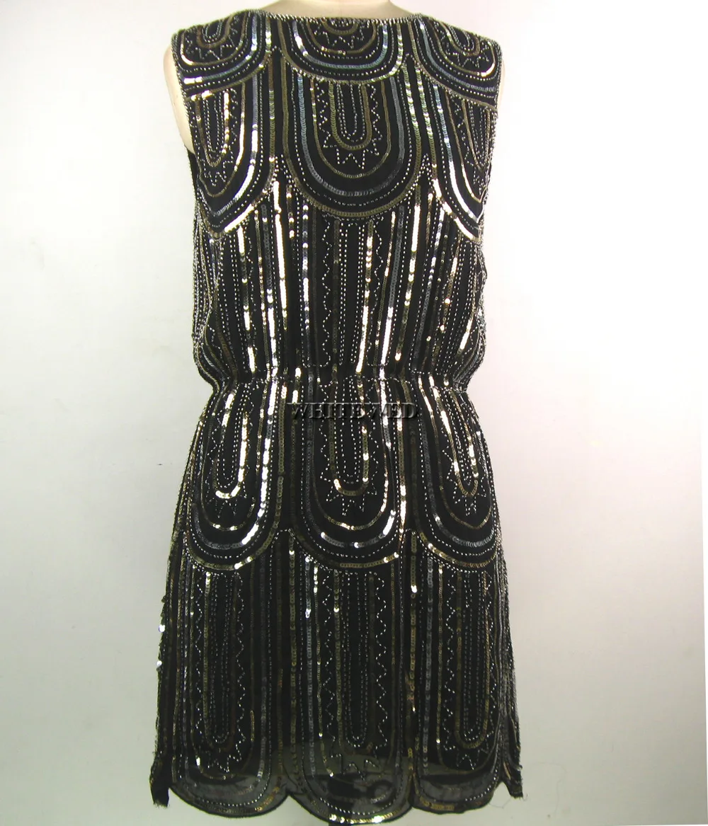 Модные платья с бусинами для вечеринок и Хеллоуина модель 1920 года - купить по