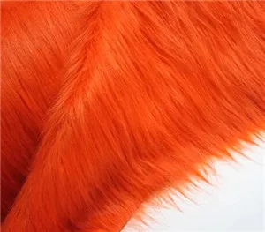 orange Разноцветные плюшевые игрушки Ткань Роскошные Длинные волосы искусственный мех Ткань ручная работа Сделай Сам Косплей фон меховая ткань - Цвет: orange