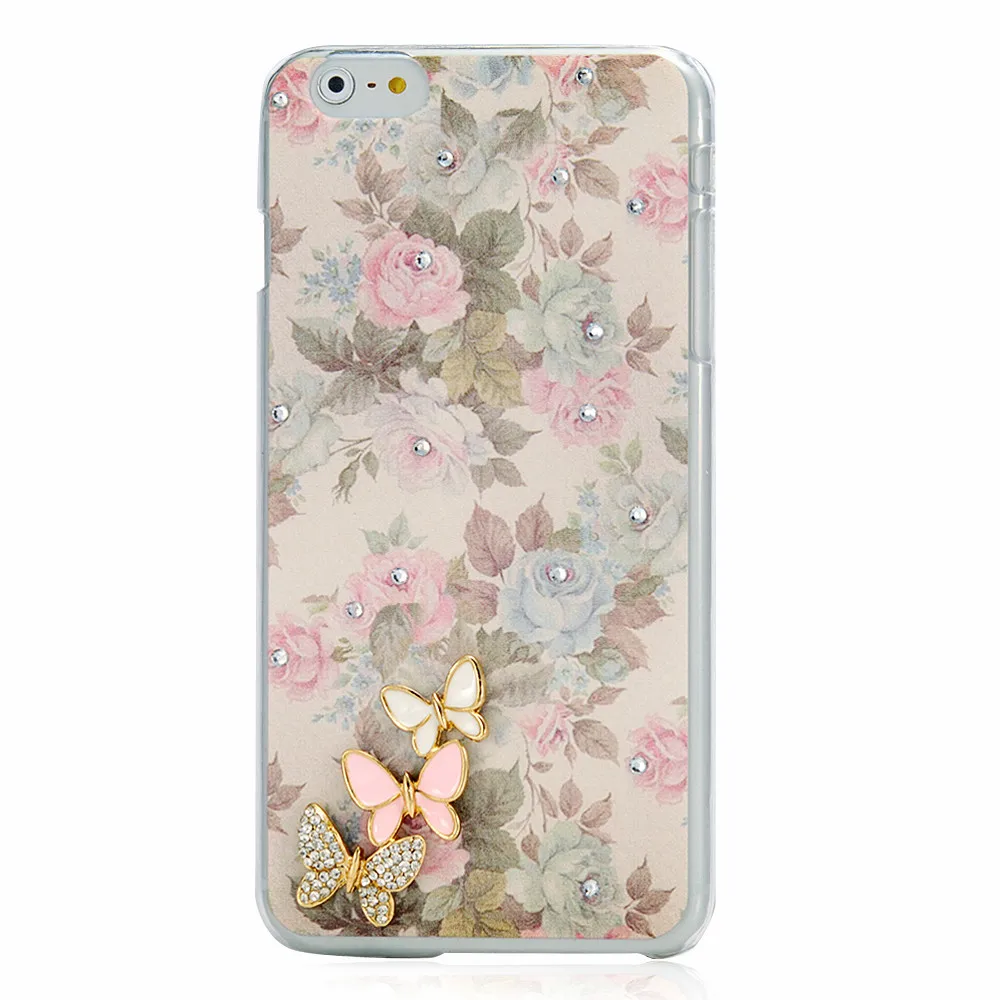 YOKIRIN для iPhone 5 5S SE 3D Бабочка Bling алмаз мобильный телефон защитный жесткий чехол 6