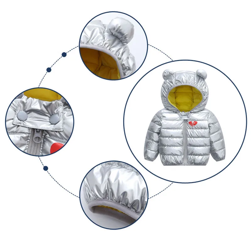 

Baby Clothes Autumn Winter Warm Sets Hoodies Jacket+Pants 2pcs Kids Boys Girls Down Cotton Suits Children Thicken Clothing 1-5Y
