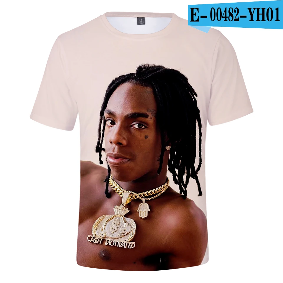 3D Лето г. YNW MELLY Мужская 3D футболка/для женщин Мода Harajuku Хип Хоп Уличная YNW MELLY 3D короткий рукав для мужчин футболка - Цвет: 3D
