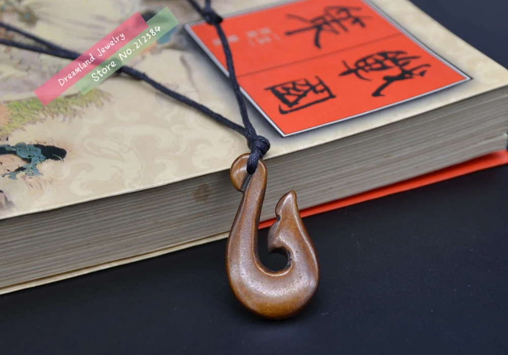 1 шт. Племенной Стиль Новая Зеландия маори ручная работа резная кость яка