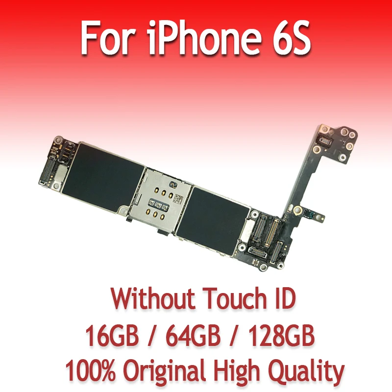 16 Гб 64 128 оригинальная материнская плата для iPhone 6S 4 7 дюйма без отпечатков пальцев