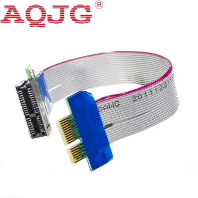 

New arrive PCI Express Flex Relocate Cable PCI-E 1X to 1x Slot Riser Card Extender Extension Ribbon for Bitcoin Miner 10pcs/lot