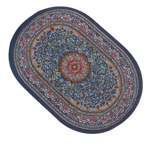 Мини Овальный ковер миниатюрная мебель дом овальный в средиземноморском стиле