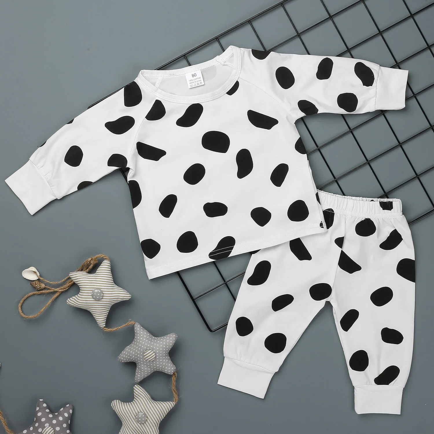 Домашняя одежда унисекс пижамы для девочек мальчиков свитер брюки комплект