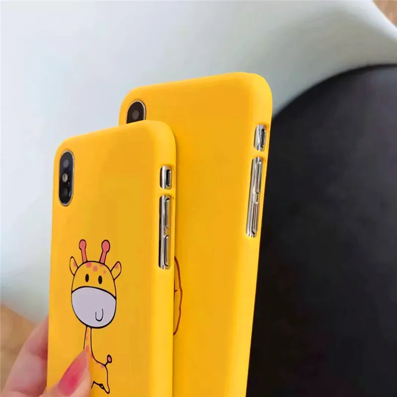 Симпатичный мультяшный олень чехол для телефона iphone 7 6 S 8 Plus X XR XS MAX забавная