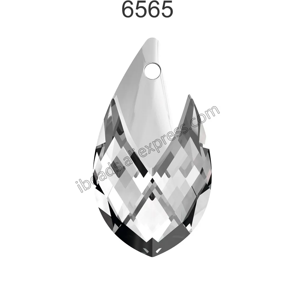1 шт.) кристалл Swarovski 6565 Met cap грушевидный кулон Австрийские Свободные Стразы для изготовления ювелирных изделий своими руками
