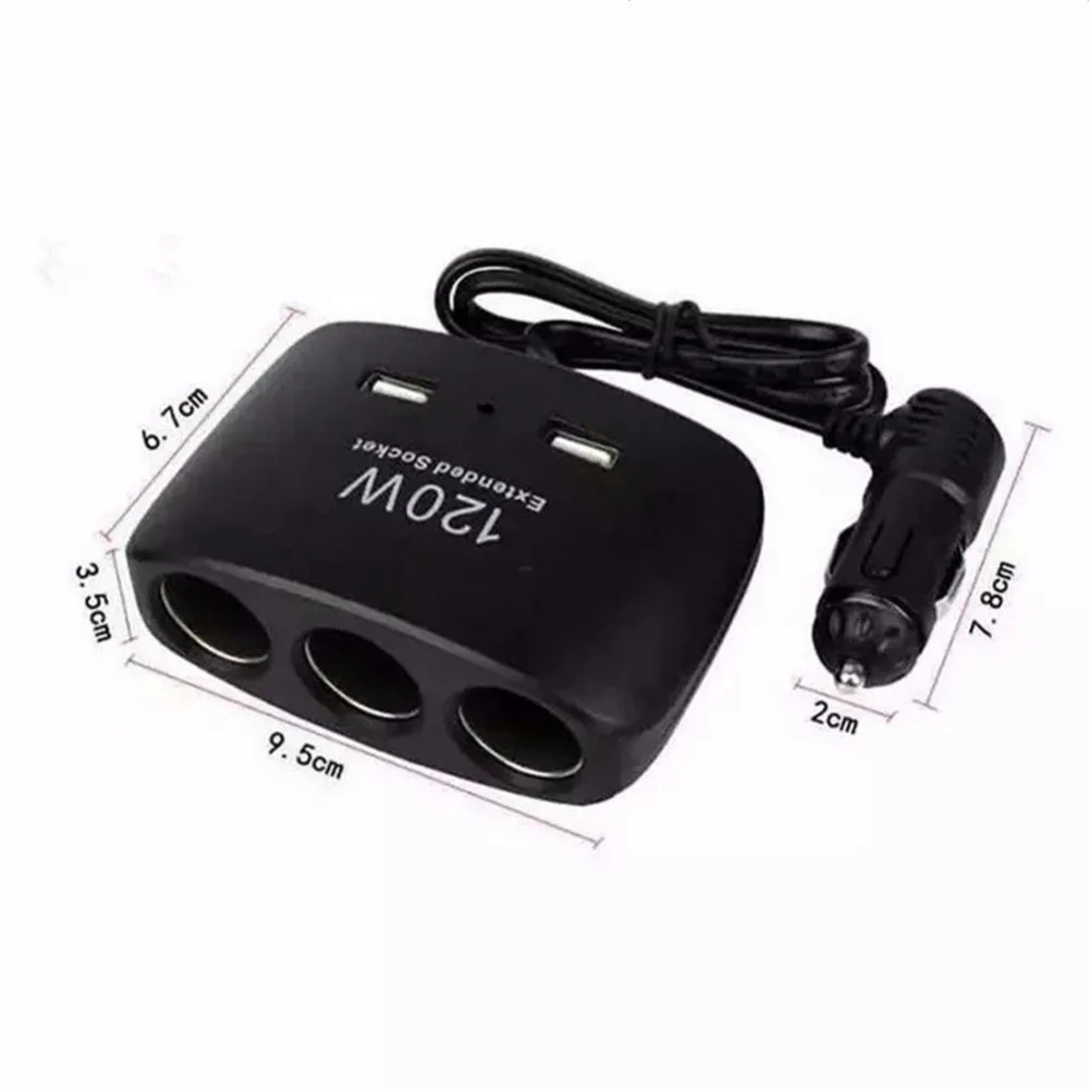 Разветвитель автомобильного прикуривателя с двумя USB-портами 120 Вт | Автомобили и