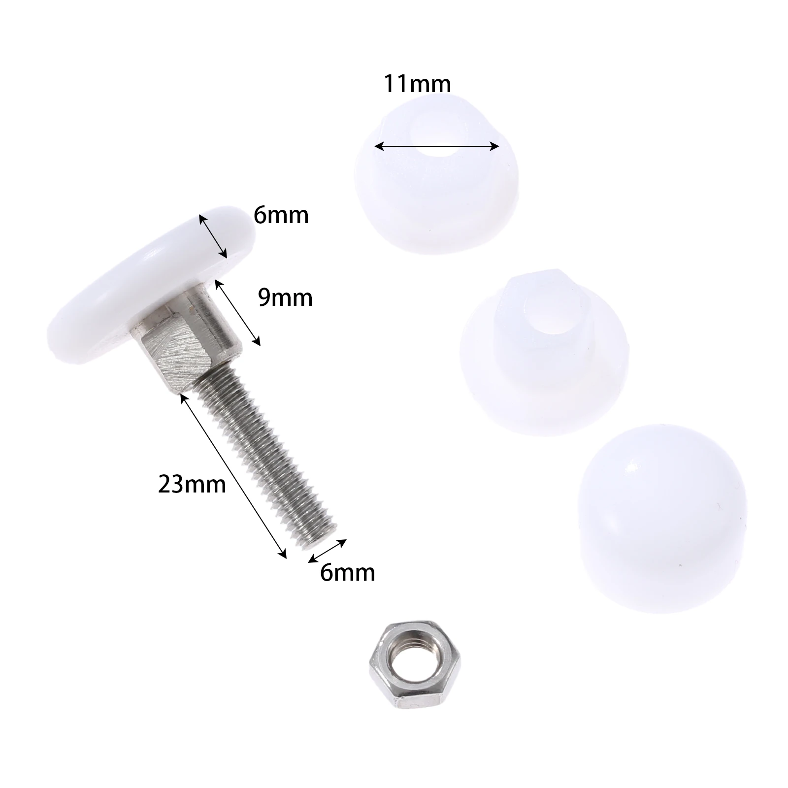 4Pcs 25mm Diameter Replacement Shower Door Roller Wheel For Enclosures Cabins Runner | Обустройство дома