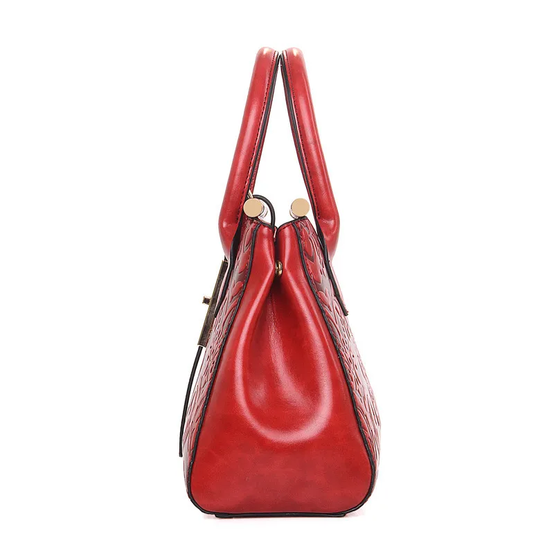 2018 Высококачественная женская сумка из тисненой кожи в китайском стиле