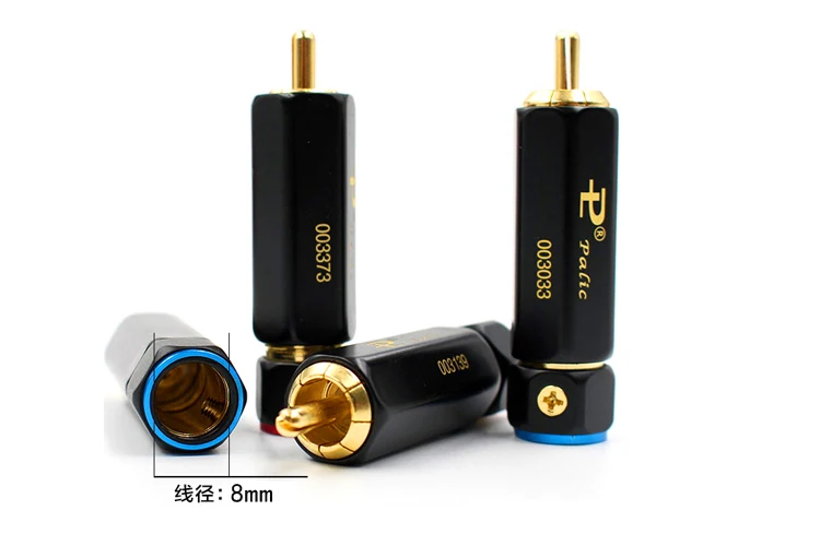 4 шт. ATAUDIO позолоченный HIFI RCA штекер Hi-end самоблокирующийся A/V разъем для Diy аудио кабель