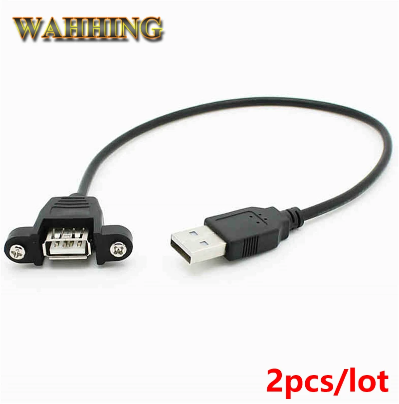 

2 шт. кабель-удлинитель USB типа «папа» с винтами, 30 см