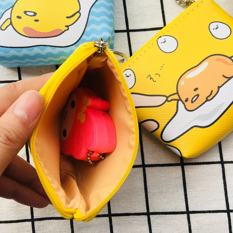 IVYYE 1 шт. желтый Gudetama аниме PU портмоне мультфильм мягкая сумка для мелочи кошелек для карт ключ для хранения подарок