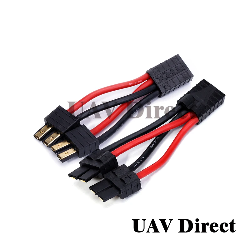 

TRAXXAS TRX Plug 3064 Connector Parallel Cable leads Extension 1 to 2 Adapter for RC Racing 14AWG