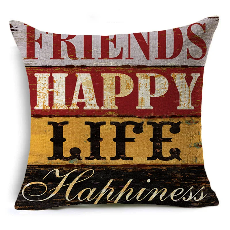 Винтажные ретрослухи средиземноморские наволочки с буквами ручной росписи