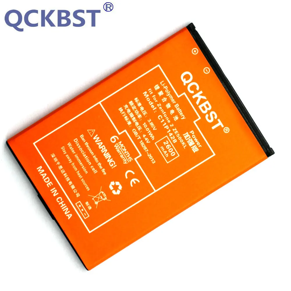 Аккумулятор QCKBST C11P1428 для Asus Zenfone 2 Zenfone2 Laser ZE500KL ze500кг 2600 мАч литий ионный