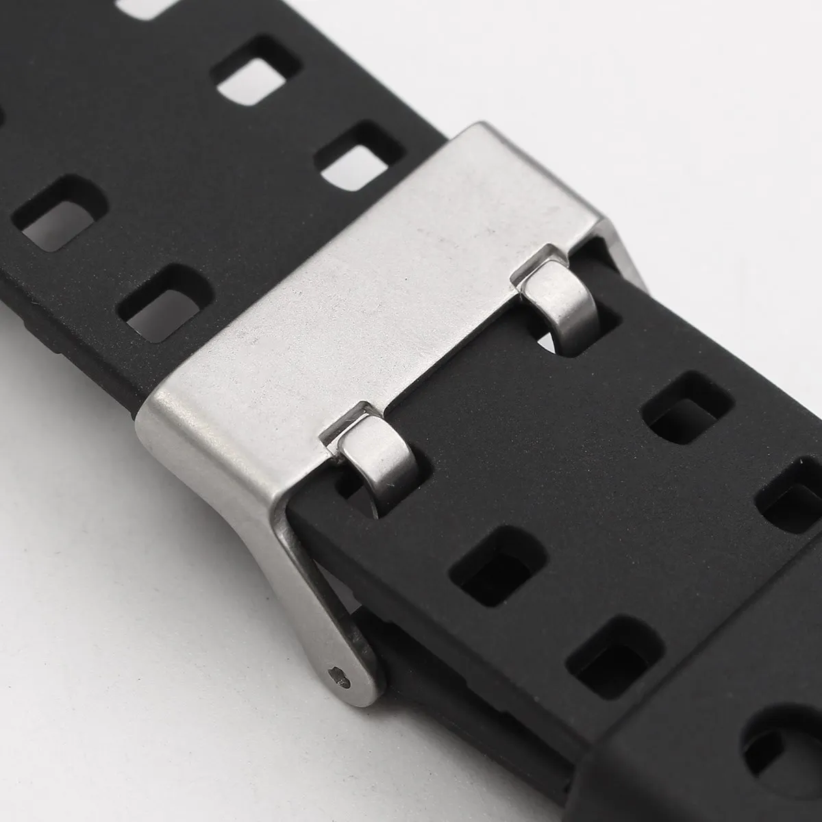 2 шт./лот черные ремешки для часов 16 мм Силиконовые Резиновые запасные набор с