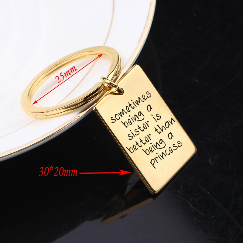 Новый креативный брелок для ключей с гравировкой иногда быть сестрицей лучше чем